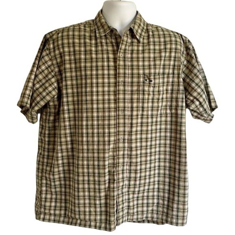 Ferruche Short Sleeve Button Down Causal Shirt Mens Large